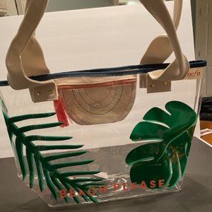 BENEFIT clear Beach Please tote bag